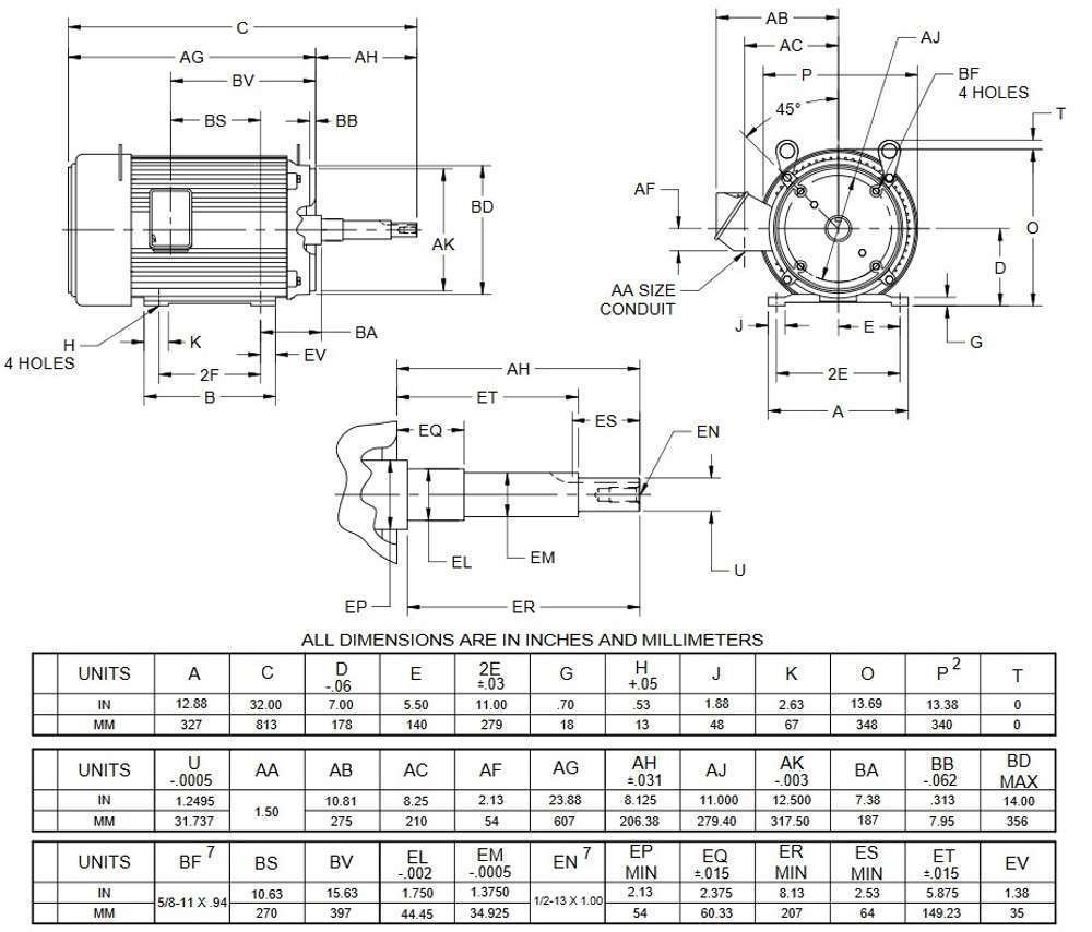 02518ET3E284JP-W22 Replacement Motor - cemotors