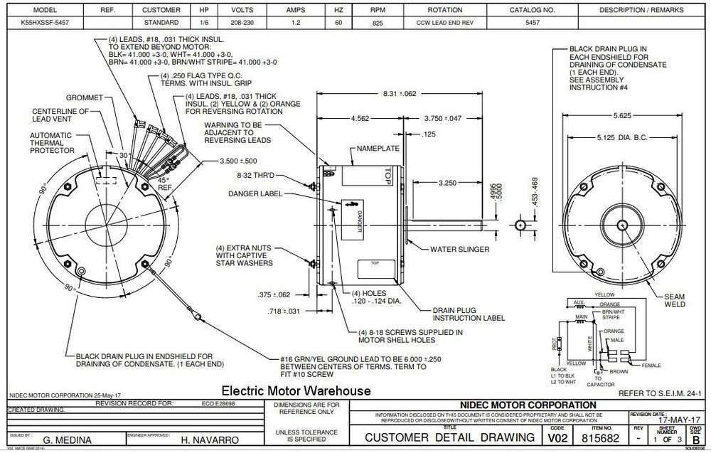 US-Nidec 5457 - cemotors