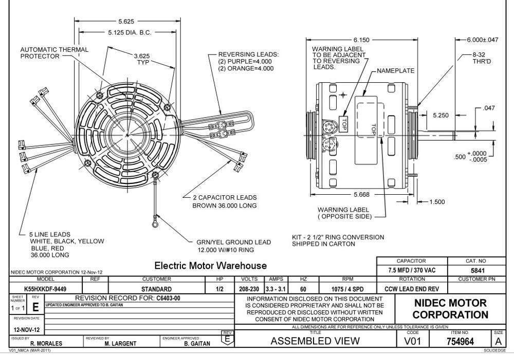 US-Nidec 5841 - cemotors