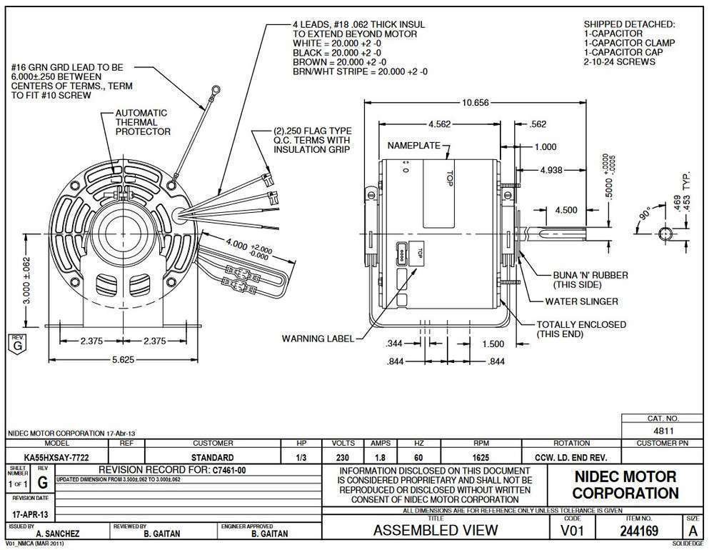 US-Nidec 4811 - cemotors