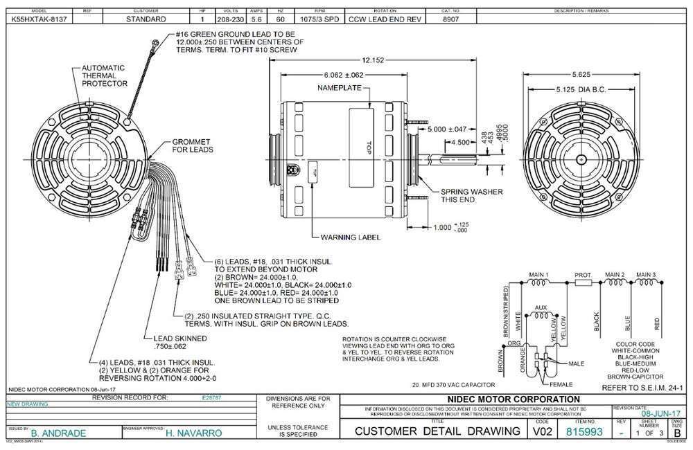 US-Nidec 8907 - cemotors
