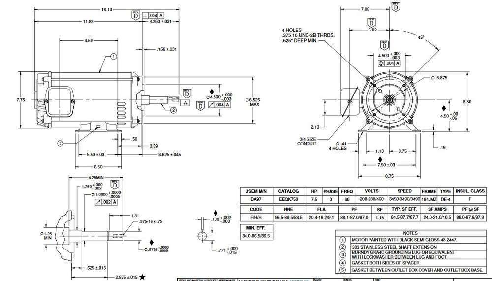 DJ7P1AZ Replacement Motor - cemotors